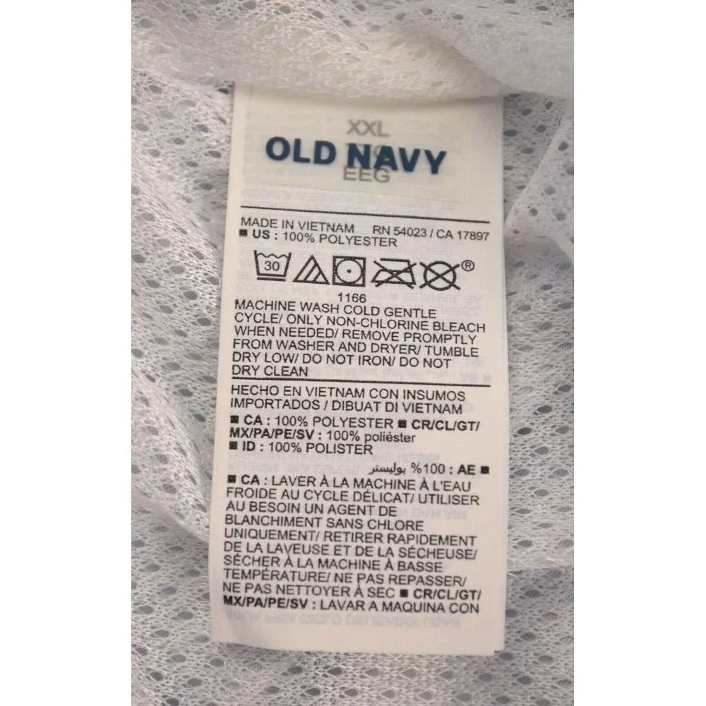 Old Navy Men's Draw‎ String Blue F/oral Swim Trunks Shorts Size XXL Inseam 7